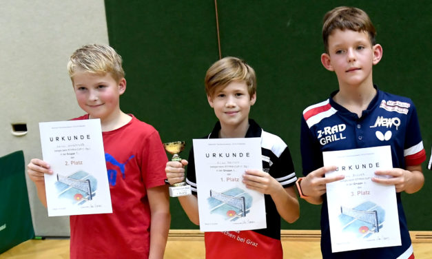 Styria-Cup: U11-Spieler Elias Deutsch gewinnt U13-Gruppe!
